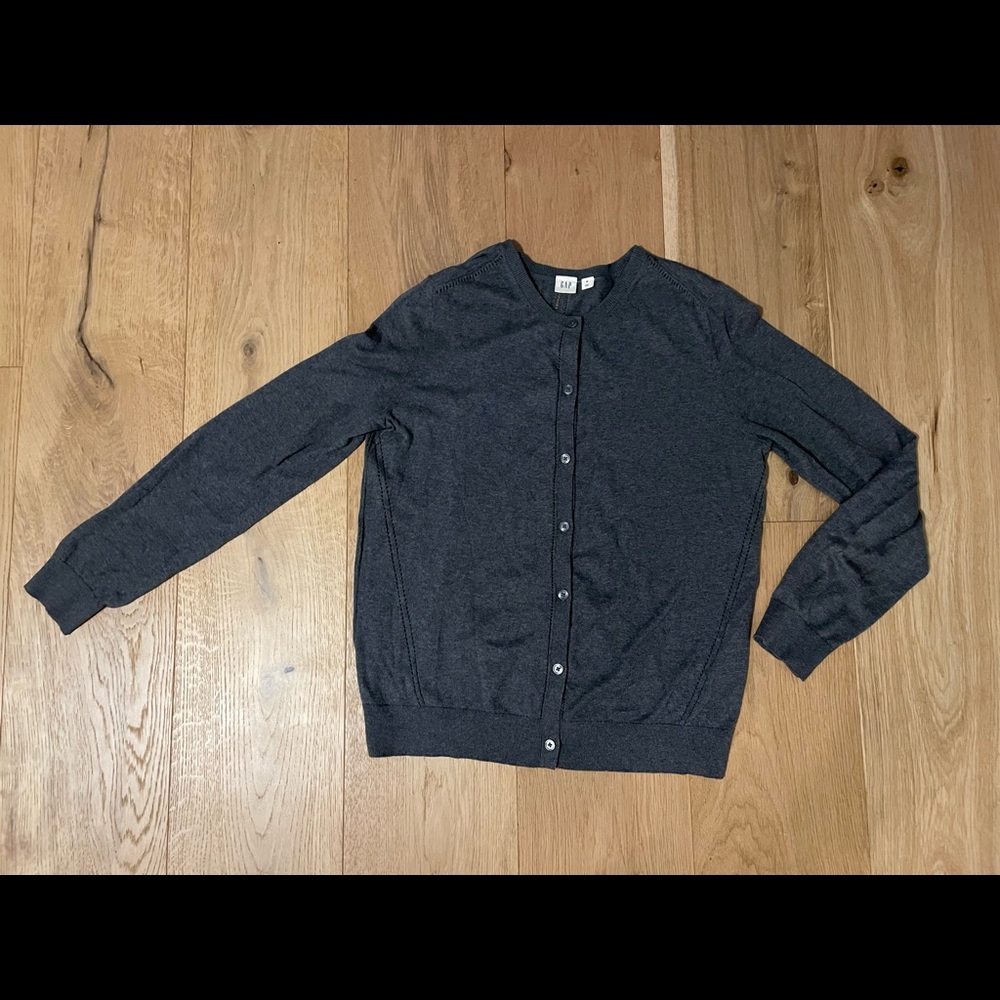 GAP Grey Cardigan Sweater